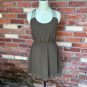 NWT Lost April Olive green Quartet dress size S